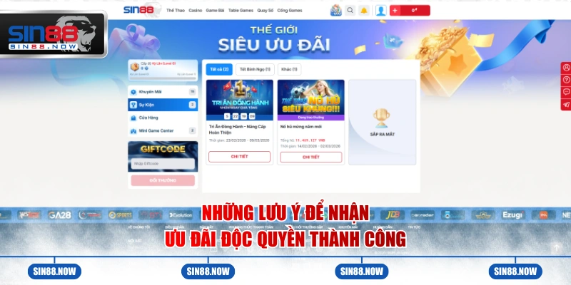 Những lưu ý để nhận ưu đãi độc quyền